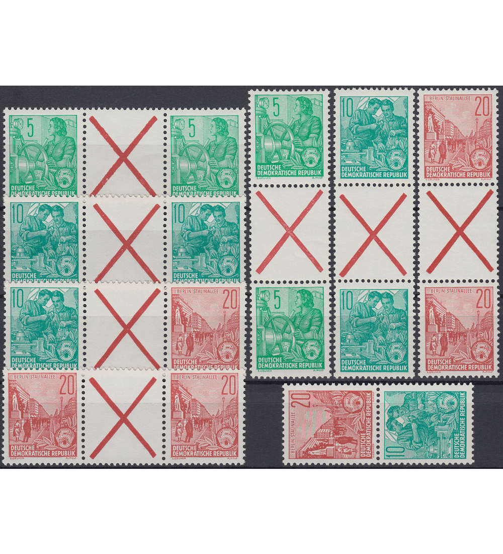 DDR Fnfjahrplan 1960 8 postfrische Kombinationen