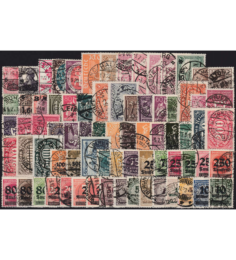 Deutsches Reich 1919-1923 75 ver. gestempelt geprft