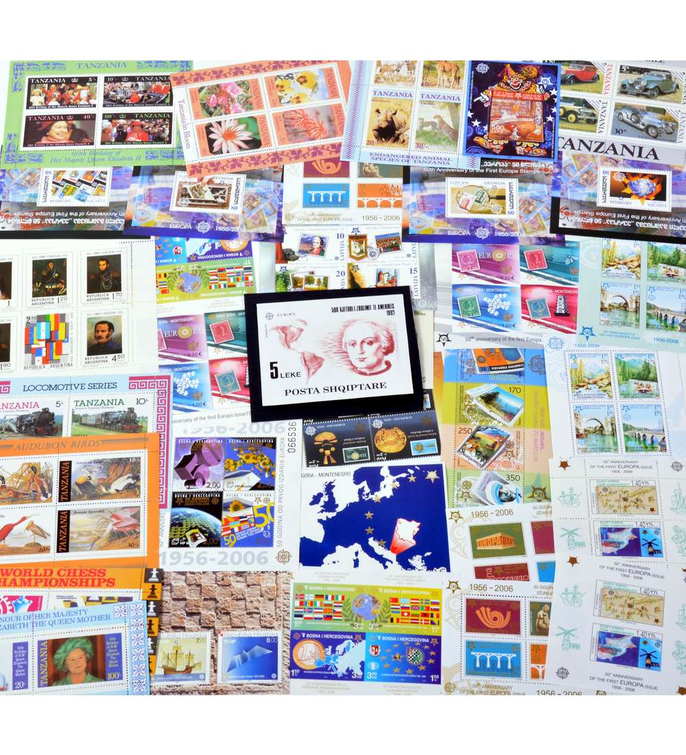 35 Postfrische Blocks mit Kolumbus-Block von Albanien