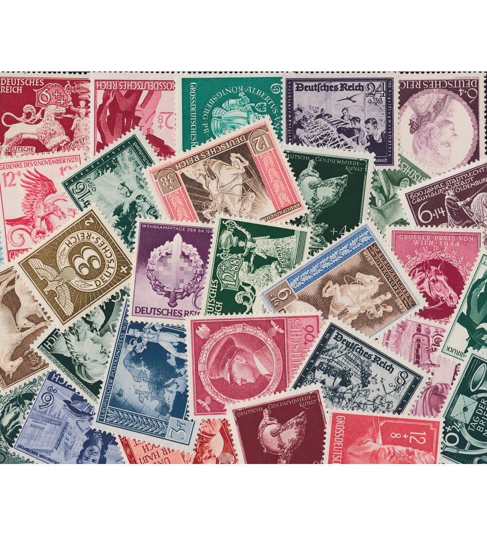 Deutsches Reich Komplettausgaben postfrisch mit Block 7