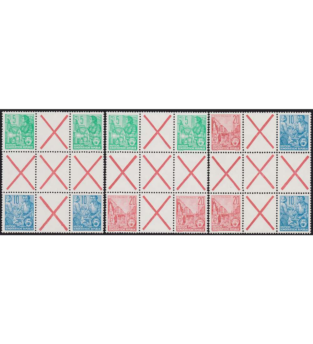  DDR Herzstcke 4-6 postfrisch **