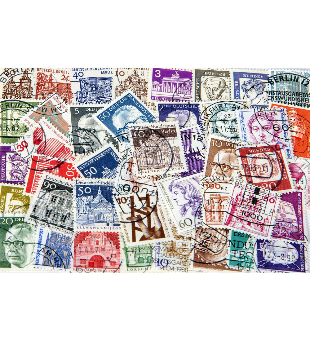 50 verschiedene Berlin Dauerserien gestempelt