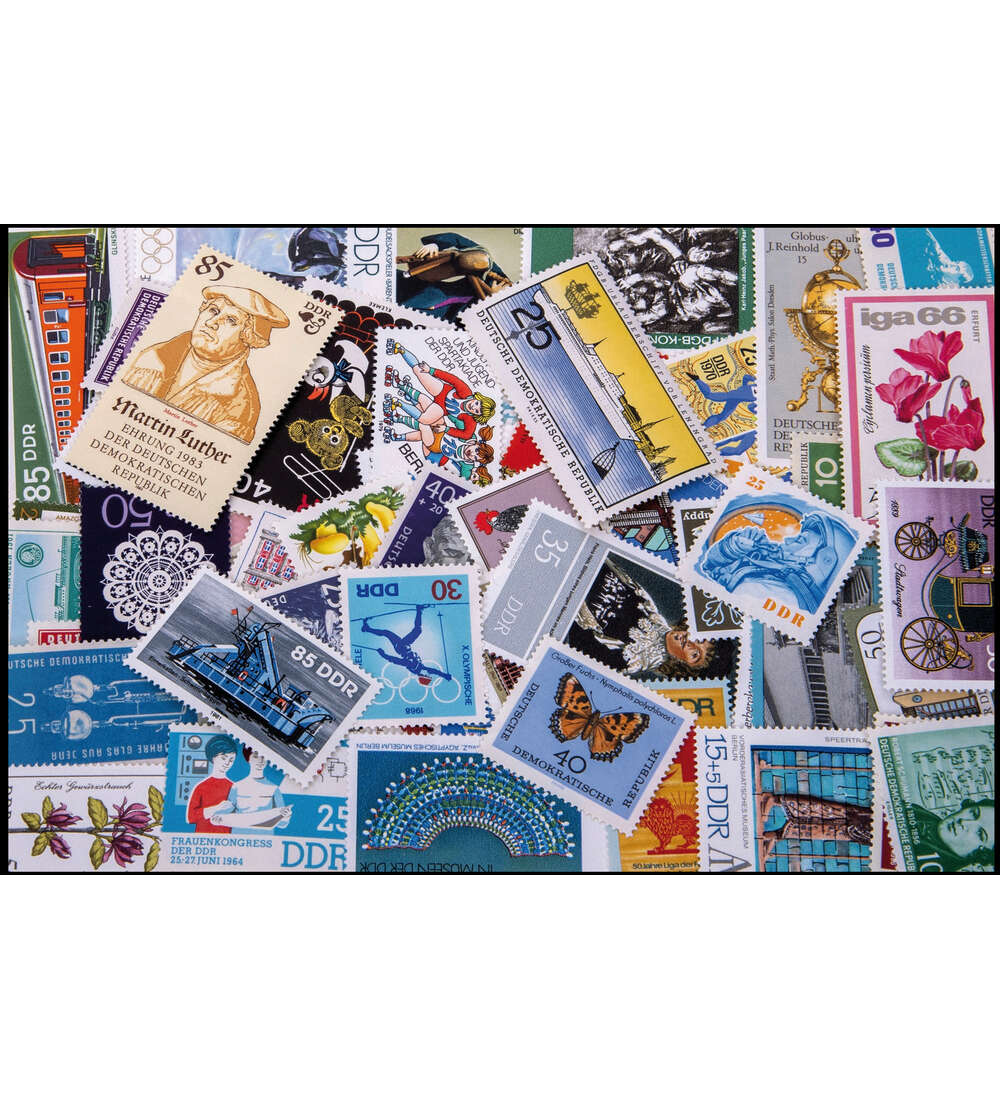 DDR 70 verschiedene Sperrwerte postfrisch