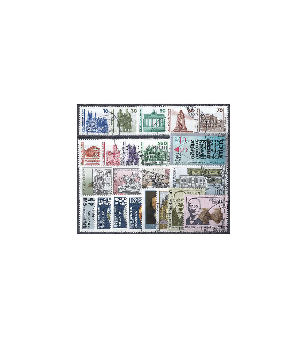 DDR - DEUTSCHE POST 1990 - GESTEMPELT KOMPLETT