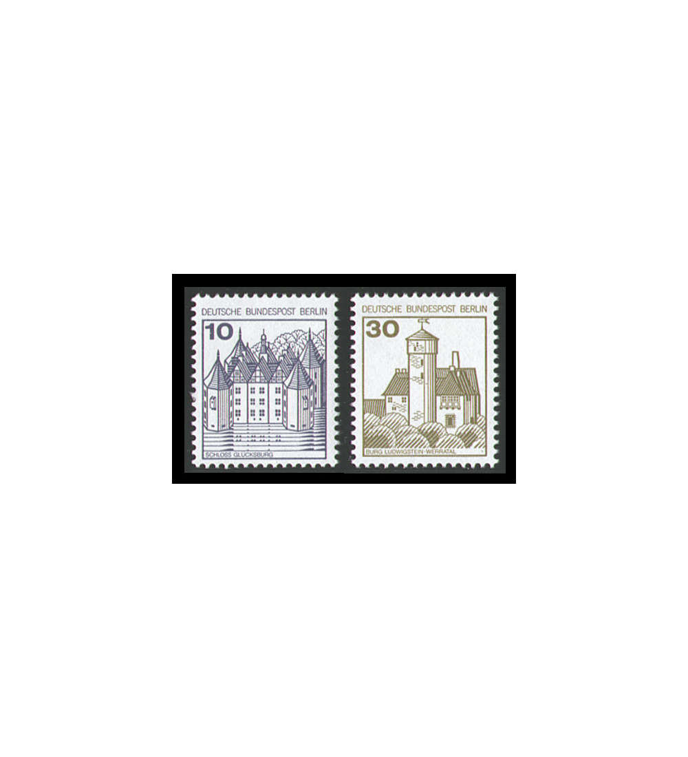 Berlin Letterset postfrisch  Burgen und Schlsser 10+30