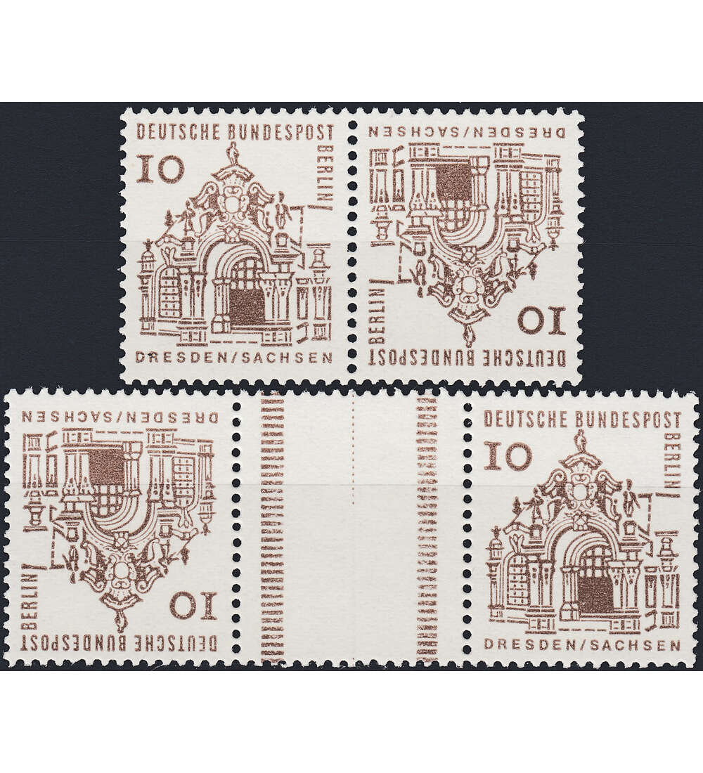 Berlin-Zusammendrucke K4-KZ2 Dresden 1965 postfrisch **&nbsp;