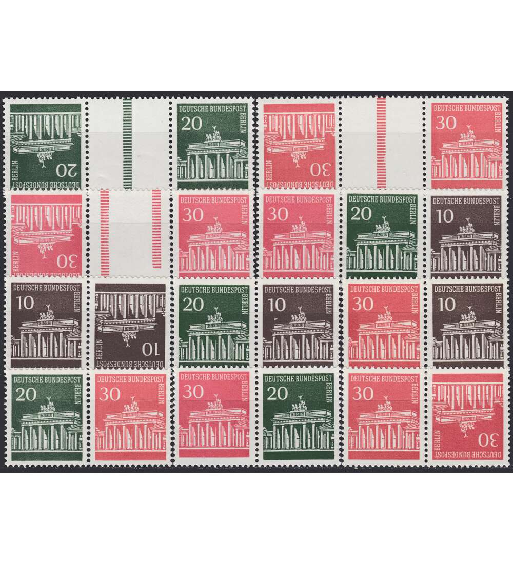 Berlin-Zusammendrucke W41-KZ4 Brandenburger Tor 1966/70 postfrisch **