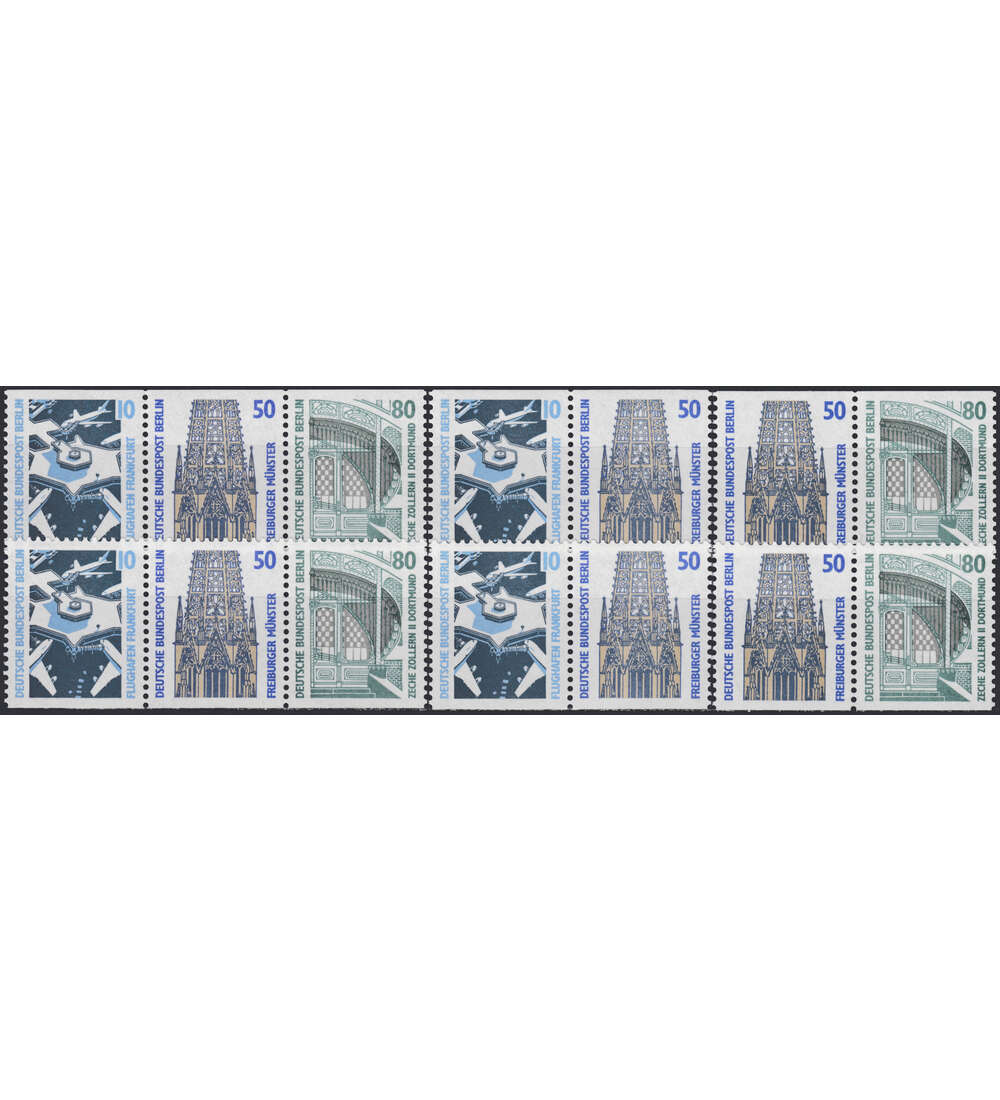 Berlin-Zusammendrucke W83-W88 Sehensw�rdigkeiten I postfrisch **