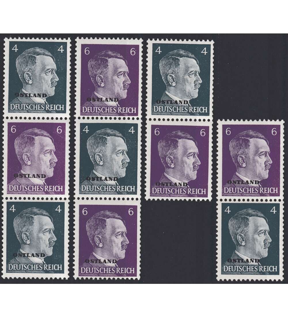 Deutsche  Besetzung Ostland postfrisch Zusammendrucke S1-S4