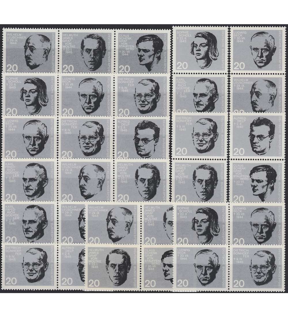 BRD Bund  Widerstand 1964 14  Zusammendrucke postfrisch