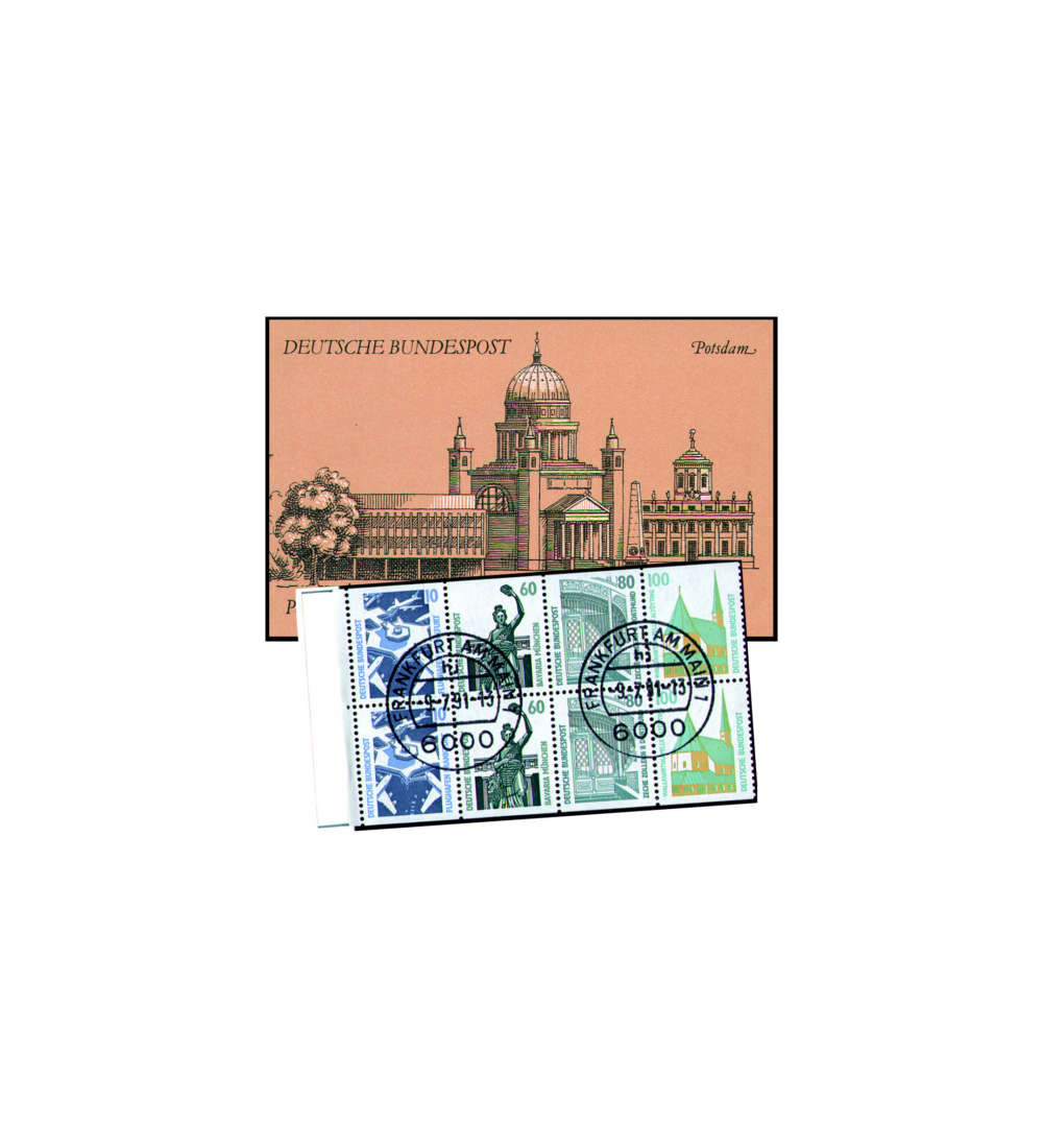 BRD Bund Markenheft Nr. 26b gestempelt