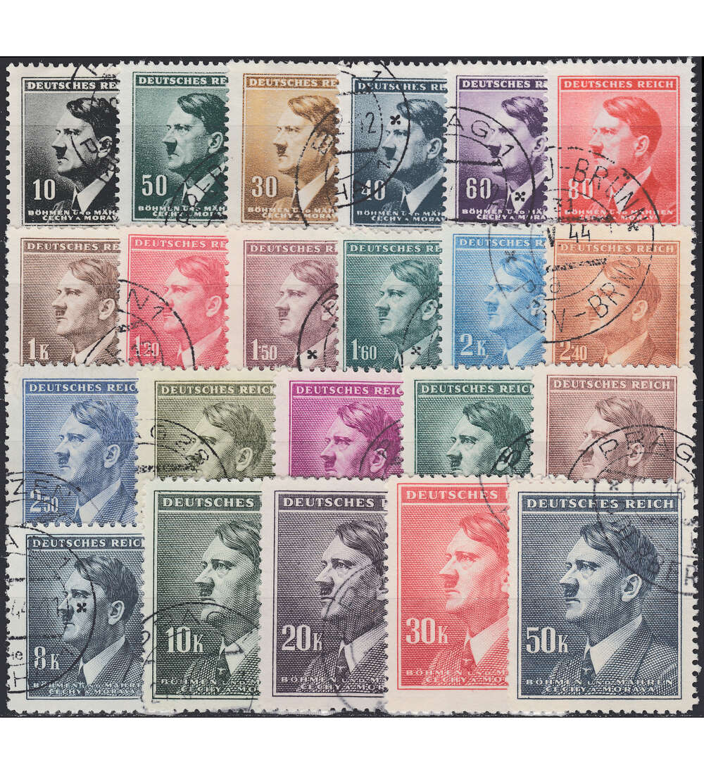 Deutsche Besetzung gestempelt mit B+M Nr. 89-110