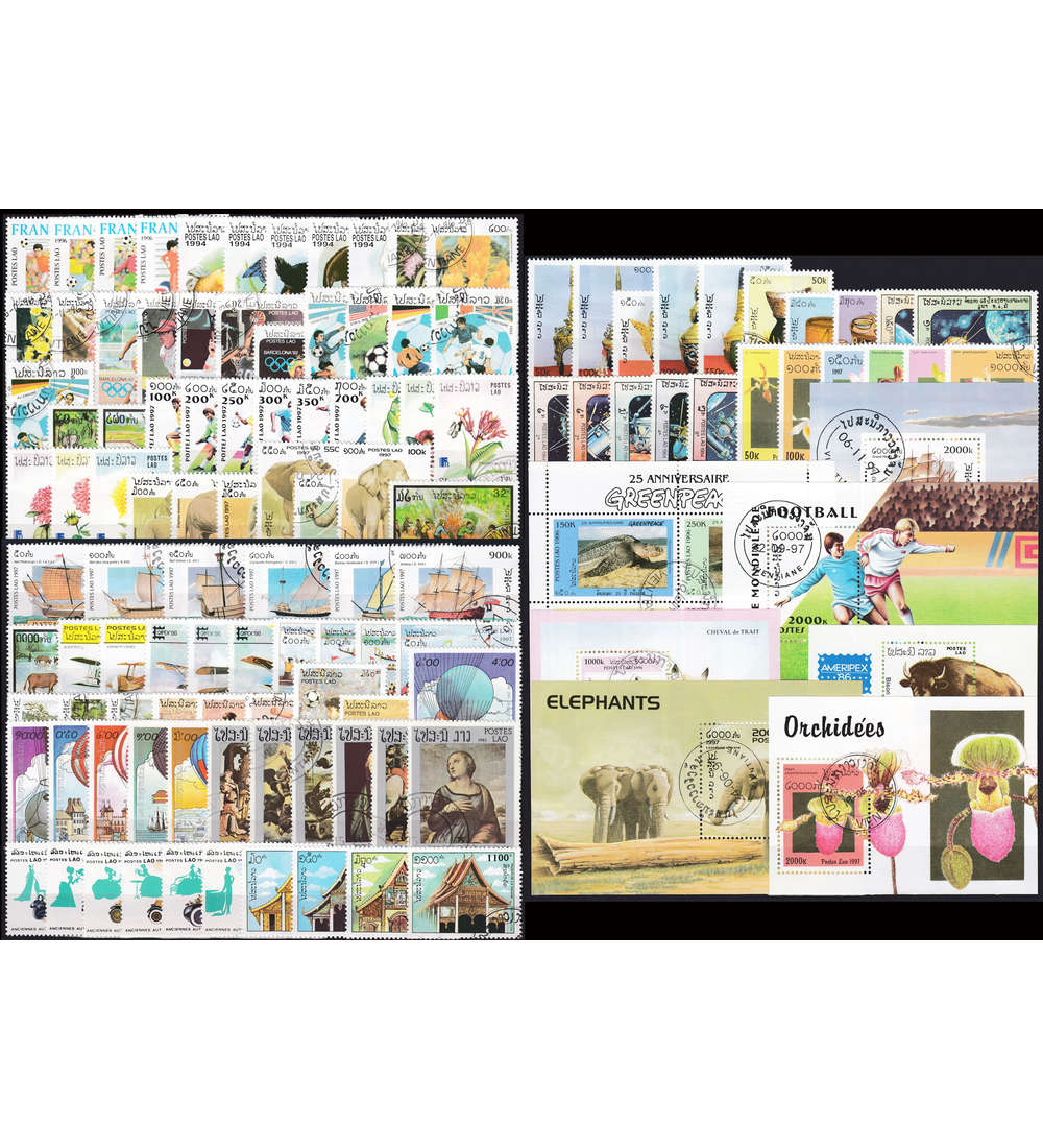 Laos Kollektion gestempelt