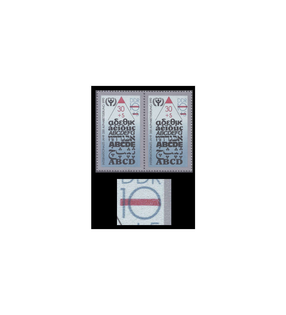 DDR Nr. 3353 I postfrisch Plattenfehler