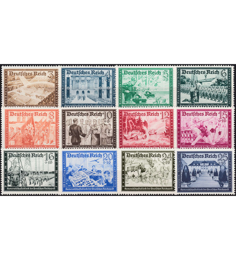 Deutsches Reich 3. Reich postfrisch mit Nr. 702-713