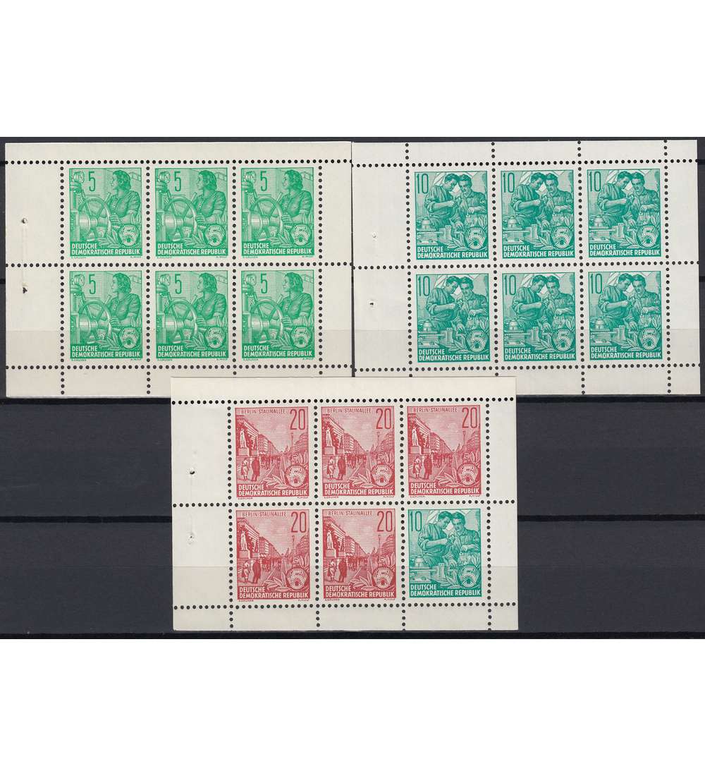 DDR Heftchenbltter 7-9 postfrisch