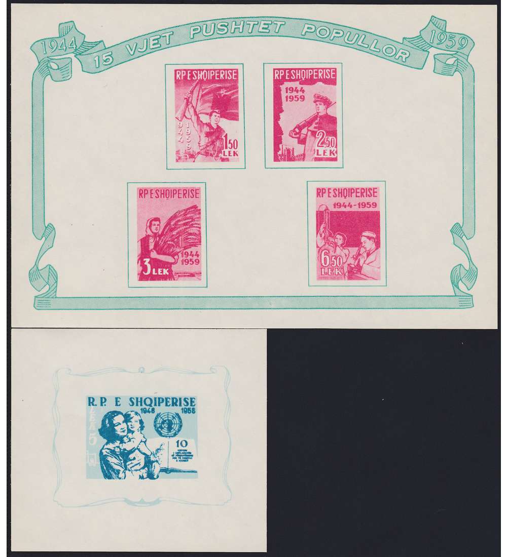 Albanien Block 5+6 postfrisch