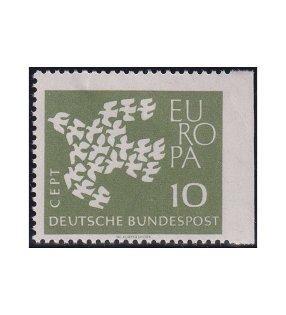 BRD Europa 1961 Nr. 367 y postfrisch rechts ungez�hnt