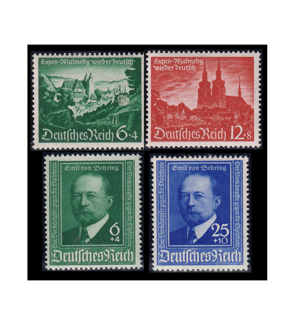 III. Reich aus 1933/1945 60 ver. postfrische Werte mit Nr. 748/749 und 760/761