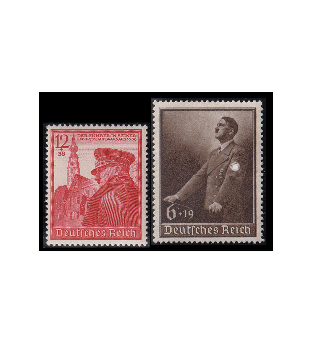 III. Reich aus 1933/1945 60 ver. postfrische Werte mit Nr. 691 und 694