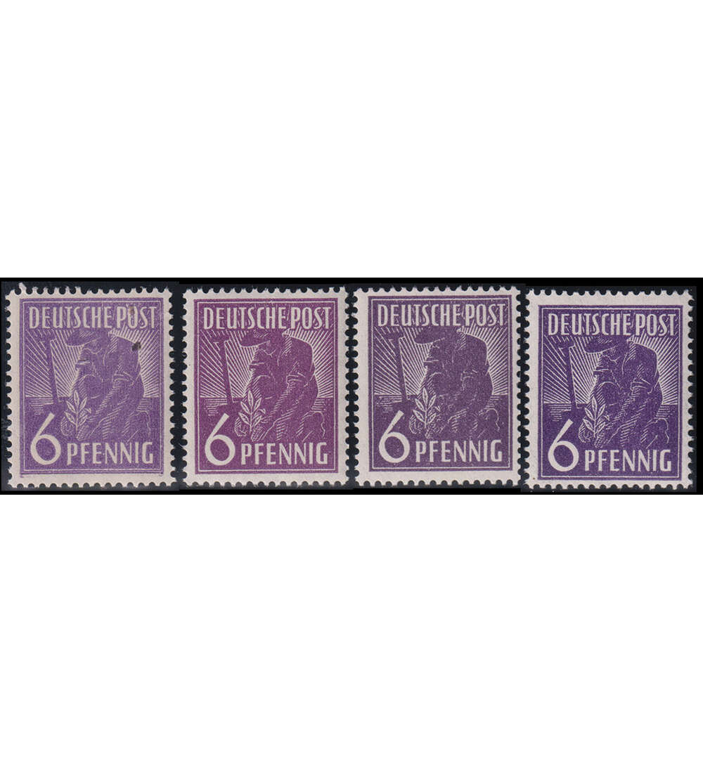 Alliierte Besetzung - Farben Nr. 944 a, b, c, e postfrisch