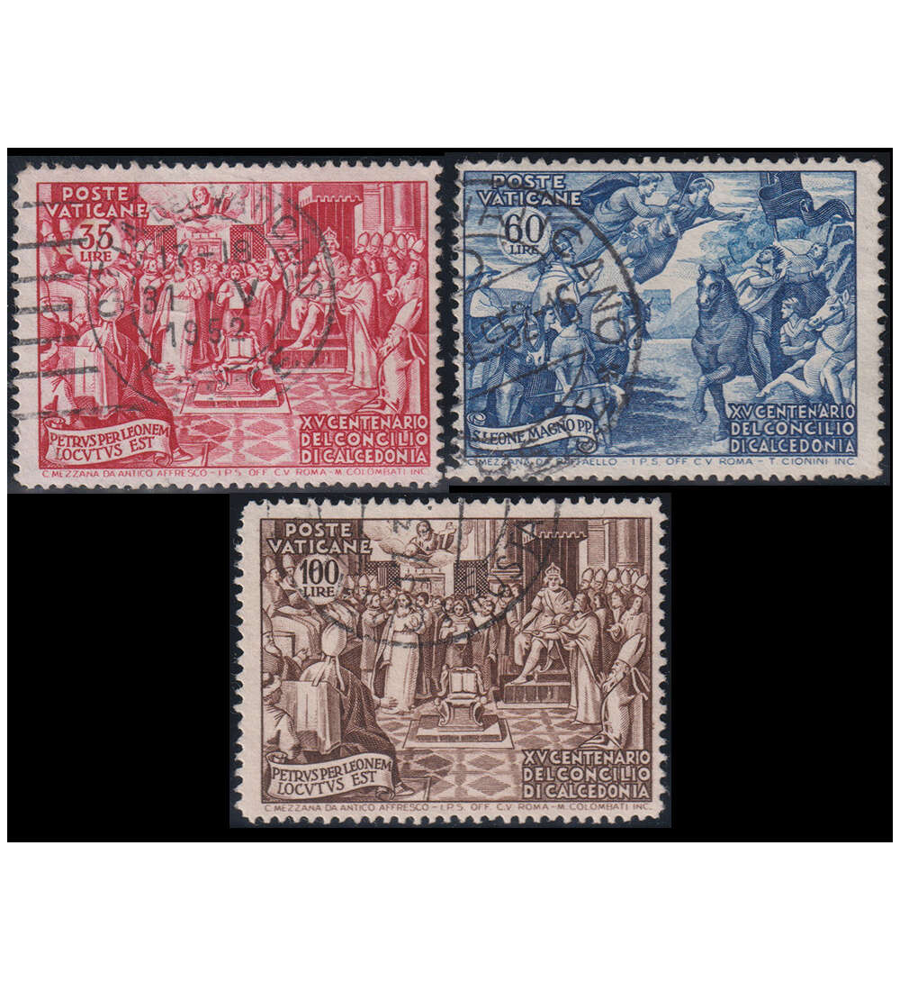 Vatikan - Hchstwerte Nr. 182-184 gestempelt 1500 J. Konzil v. Chalkedon