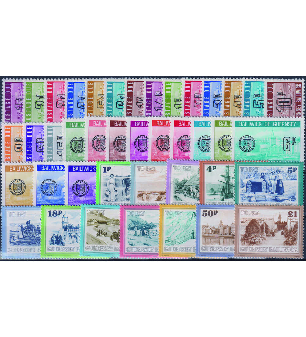 Guernsey - Portomarken Nr. P 1 - P 41 postfrisch