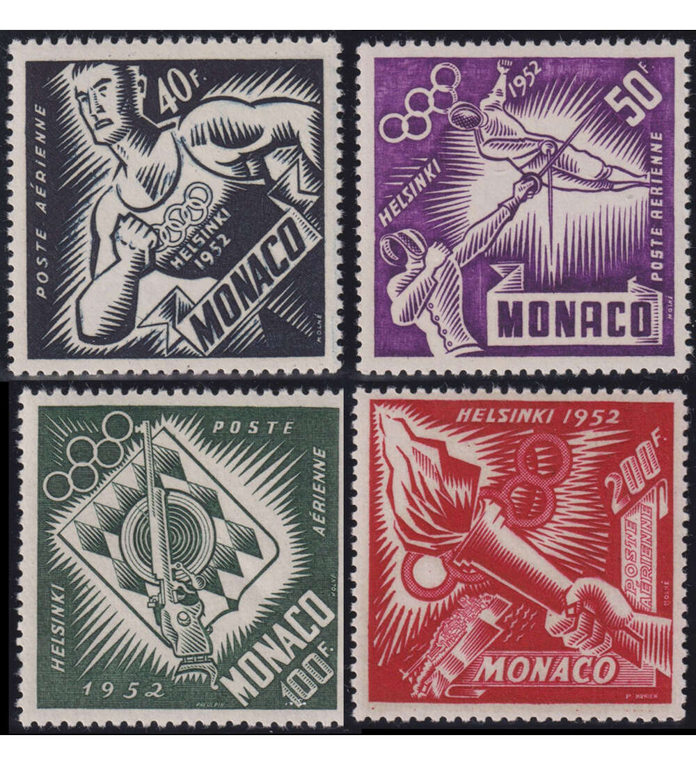Monaco Flugpost 1952 Nr. 464-467 postfrisch