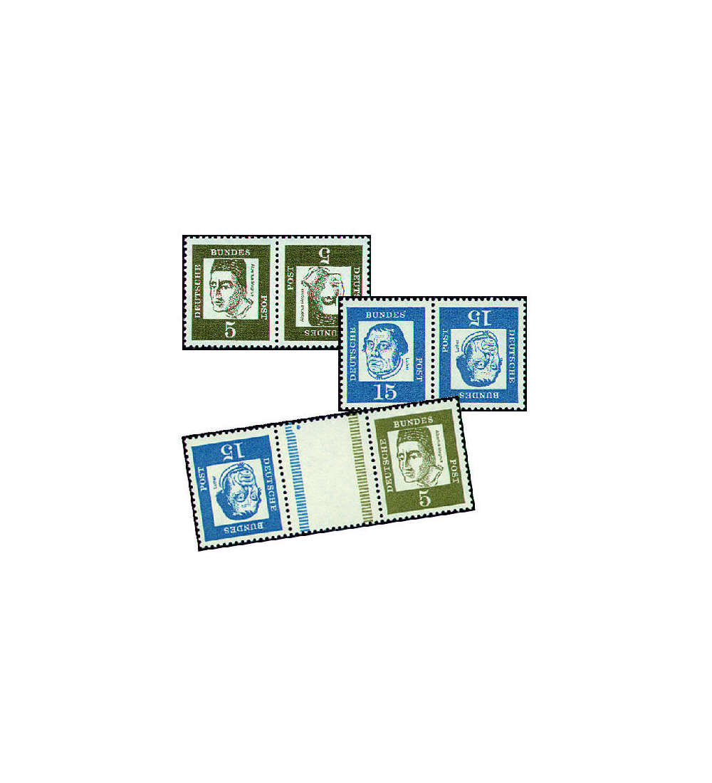 BRD Bund  Zusammendrucke K2-KZ2 Albertus-Luther 1963 postfrisch **