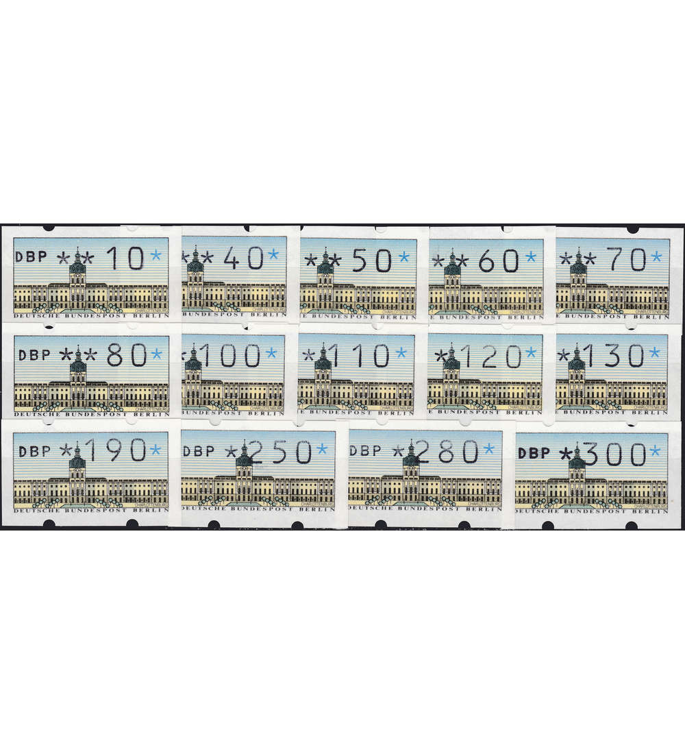 Berlin ATM VS1 postfrisch ** 14 Werte 10-300 Pfennig