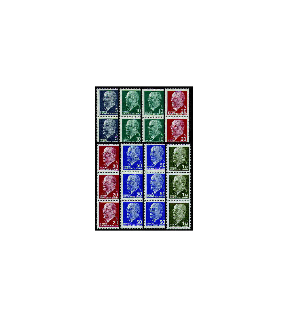 DDR 3er Rollenstreifen Ulbricht postfrisch **