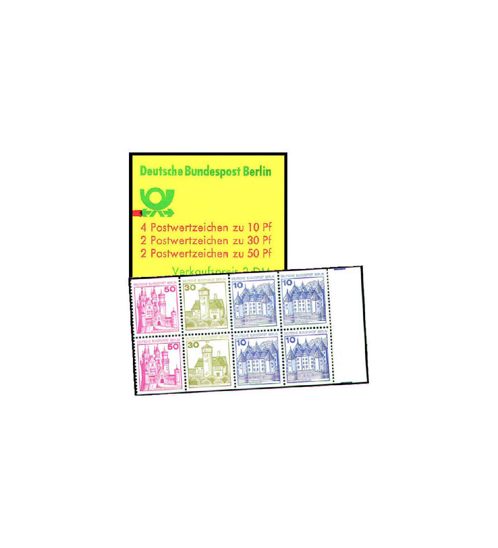 Berlin Markenheft Nr. 10baZ Zhlbalken