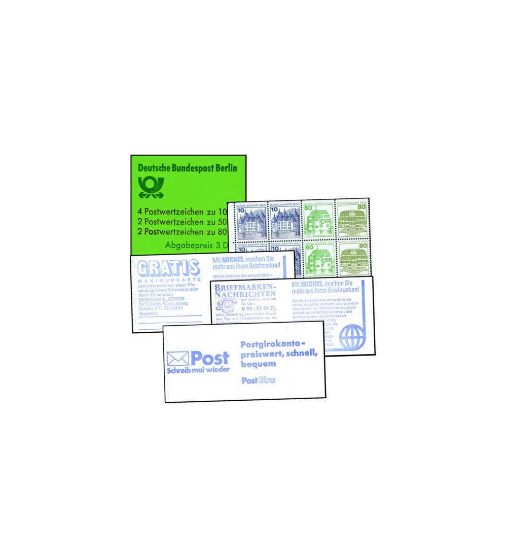 Berlin Markenheft Nr. 13a-c