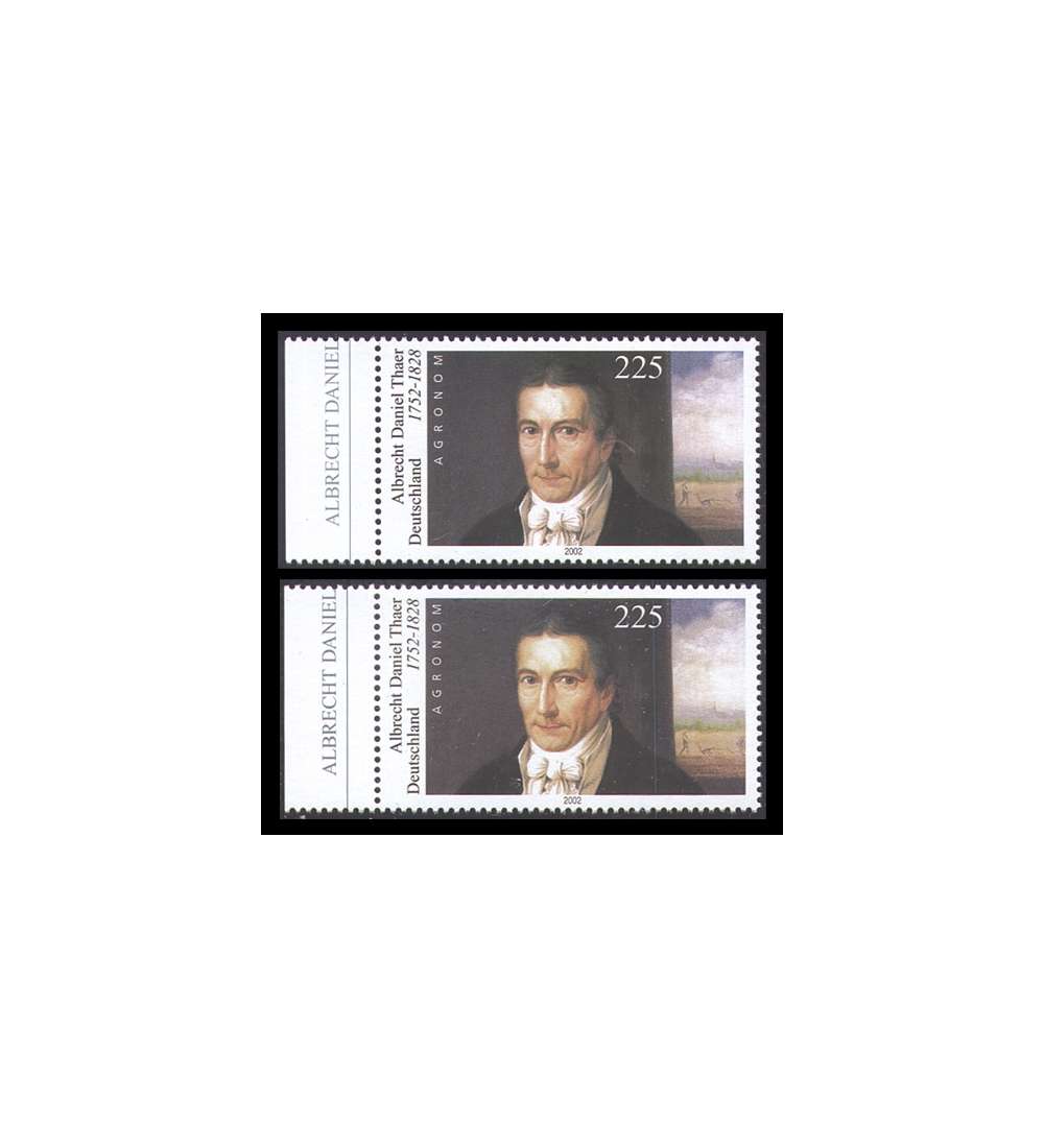 BRD Bund  Nr. 2255 I+II postfrisch ** Verschiedene Rasterungen