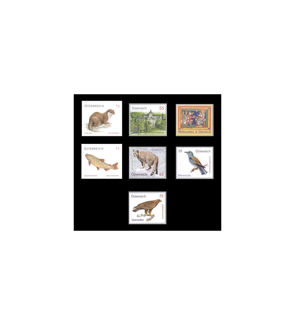 sterreich Selbstklebende 2010 postfrisch ** 7 Werte