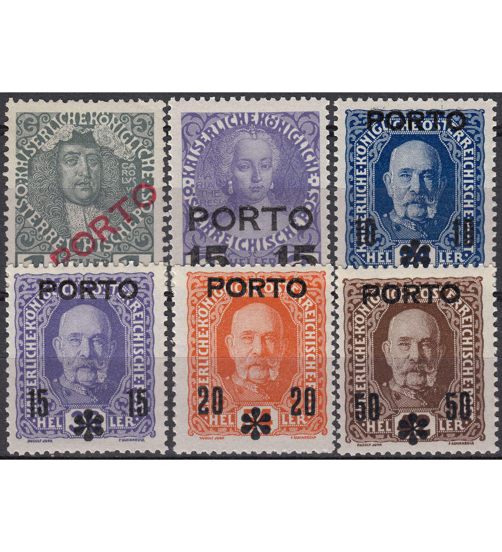 �sterreich Portomarken Nr. 58-63 postfrisch **