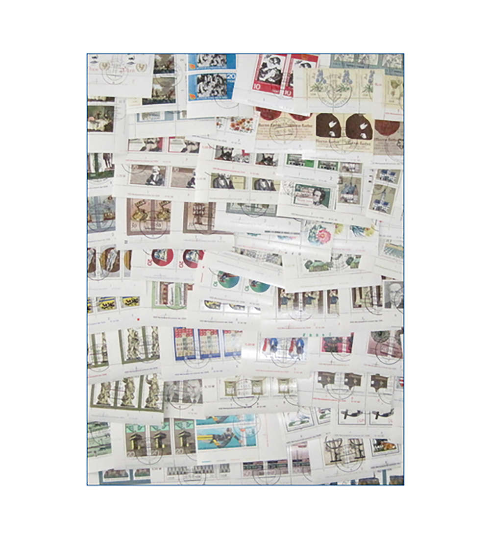 DDR 80 verschiedene Druckvermerke gestempelt