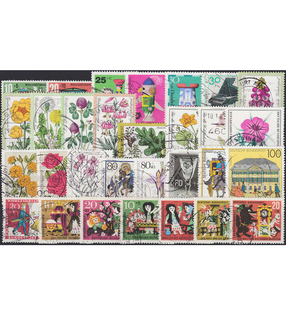 BRD Bund  Zuschlagsmarken gestempelt