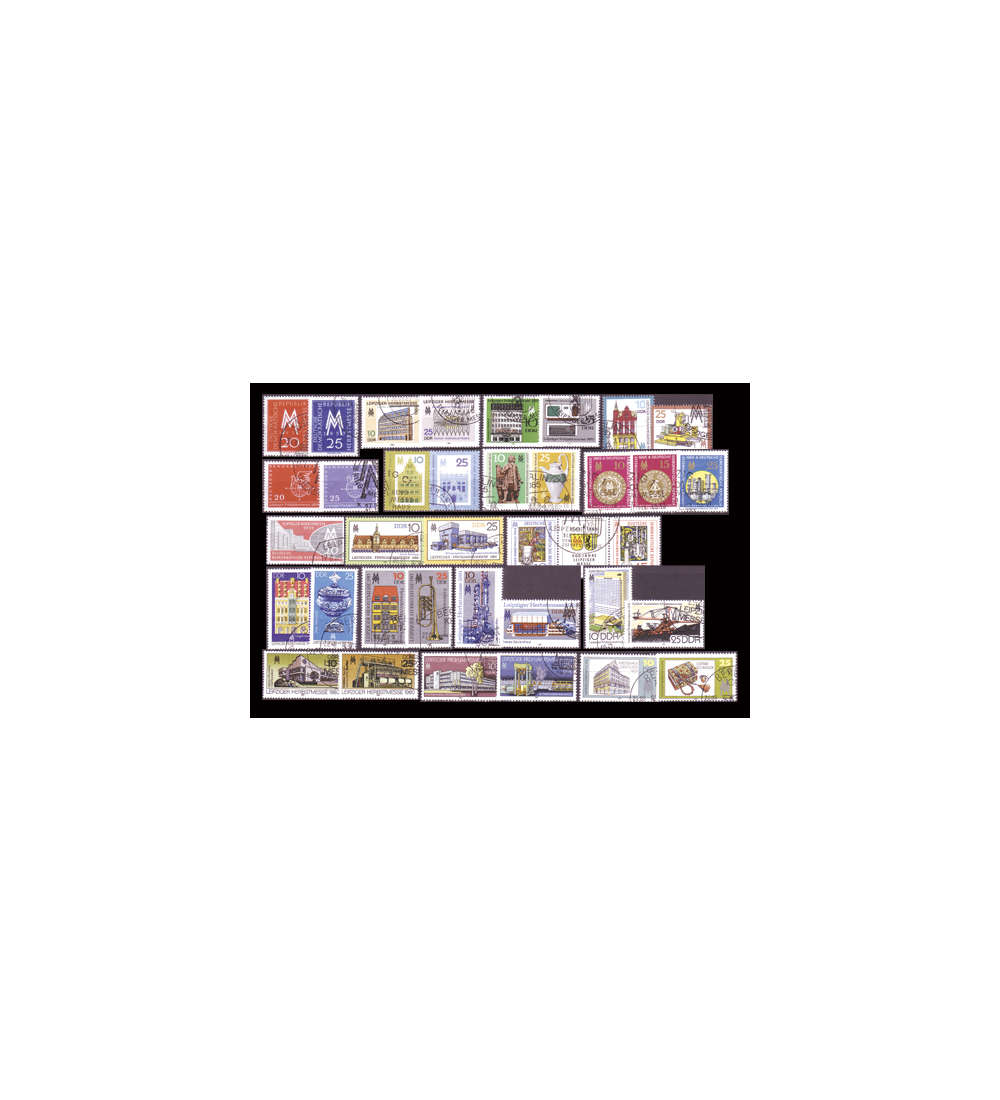 DDR Messe Ausgaben gestempelt