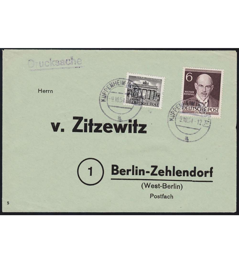   Berlin Nr. 93 auf Brief