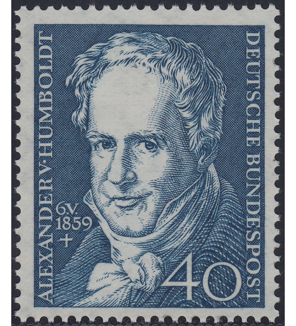 BRD Nr. 309 v  Humbold  mit geriffelter Gummierung postfrisch