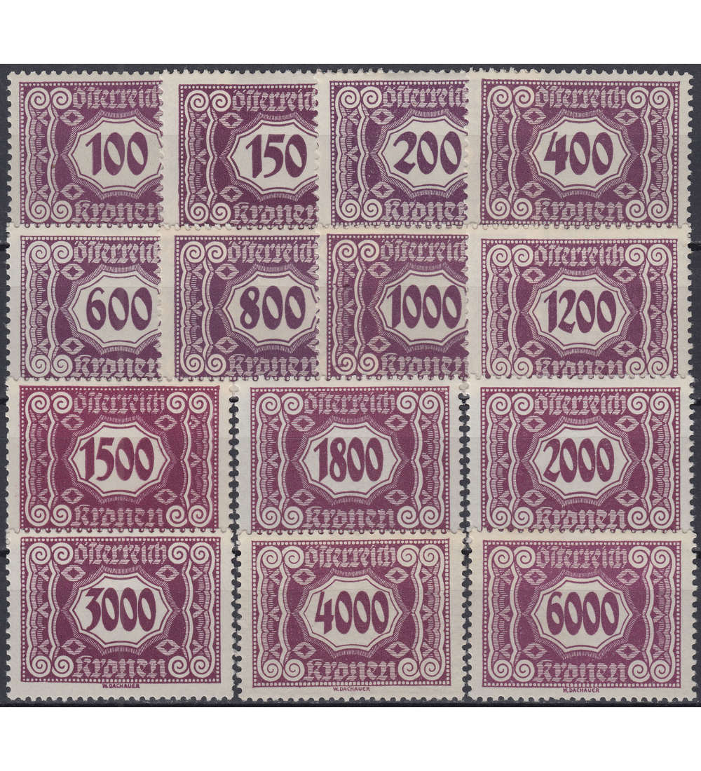   �sterreich Portomarken Nr. 118-131 postfrisch **