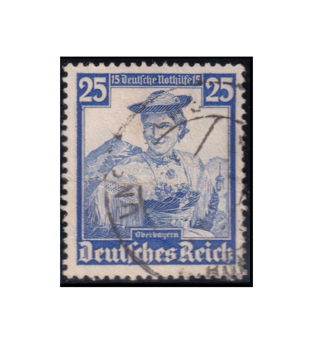 100 ver. Deutsches Reich mit Nr. 595 gestempelt