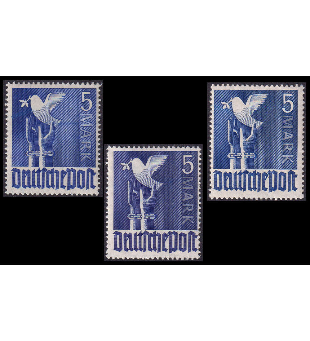 Alliierte Besetzung - Farben Nr. 962 a,b und c postfrisch Friedenstaube