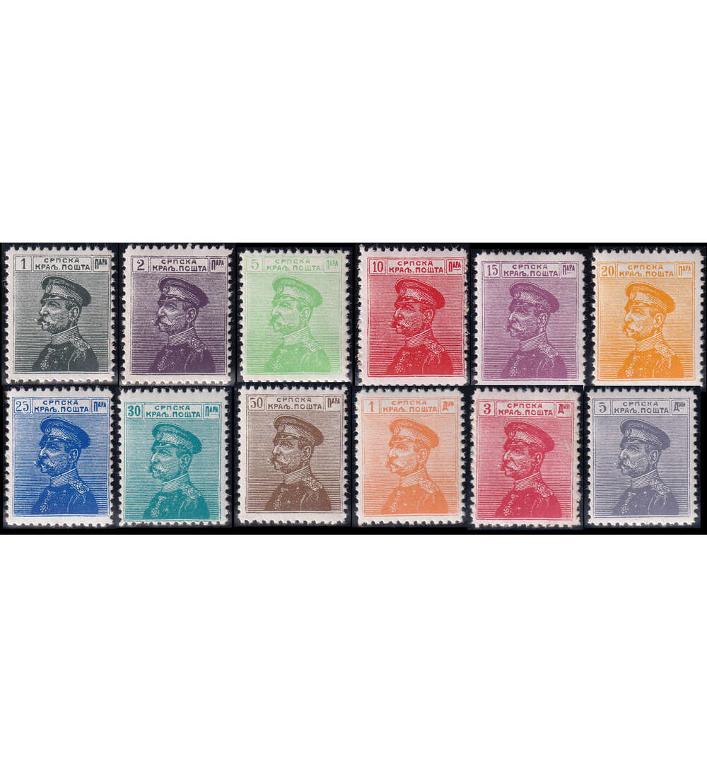 Serbien - Freimarken 1911 Nr. 95 - 106 postfrisch K�nig Peter I