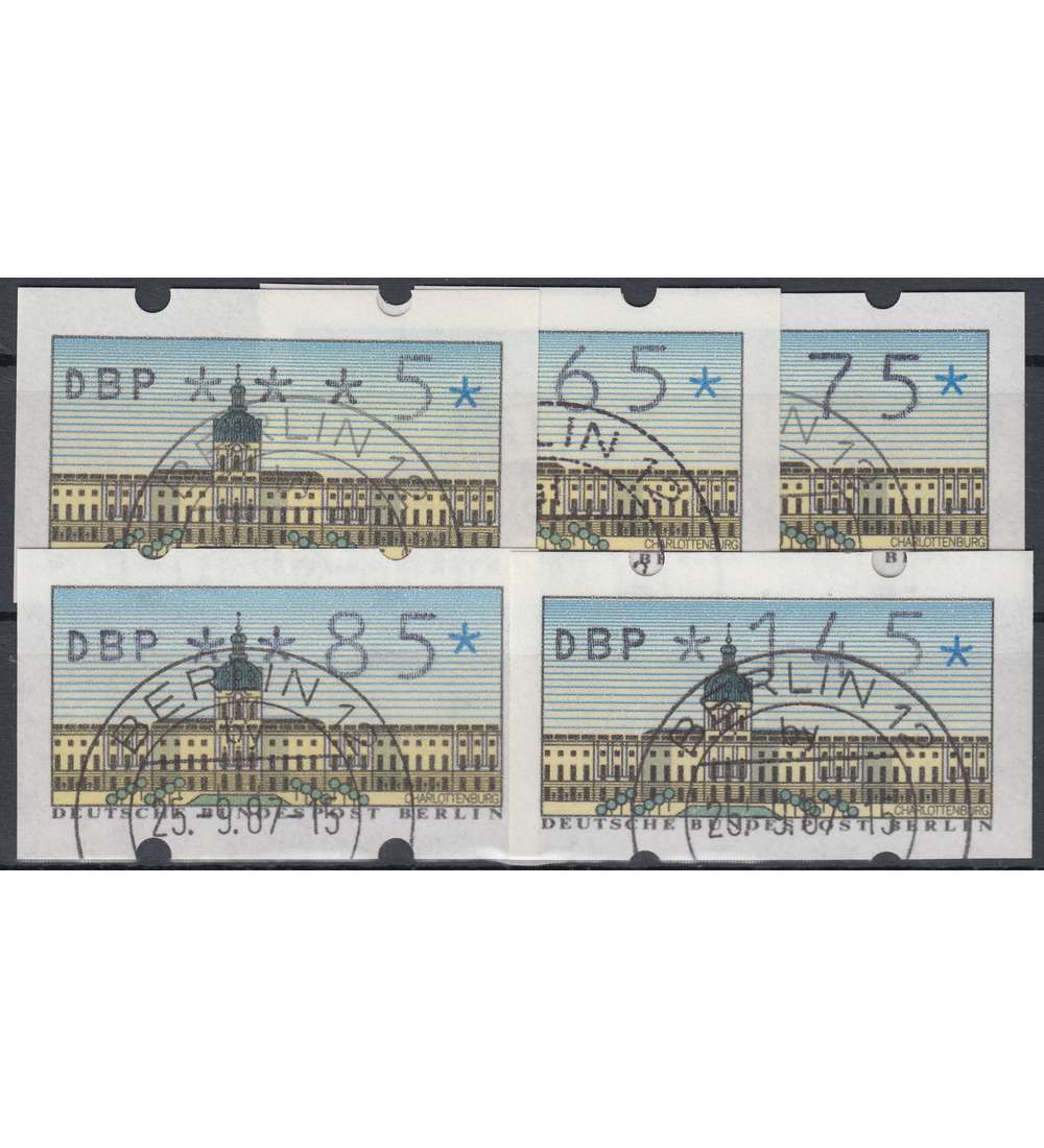Berlin ATM VS2 gestempelt      5/65/75/85/145 Pfg. mit Nr.
