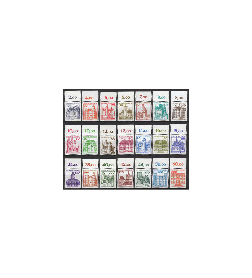 BRD Bund  Burgen+Schlsser Oberrandsatz postfrisch **