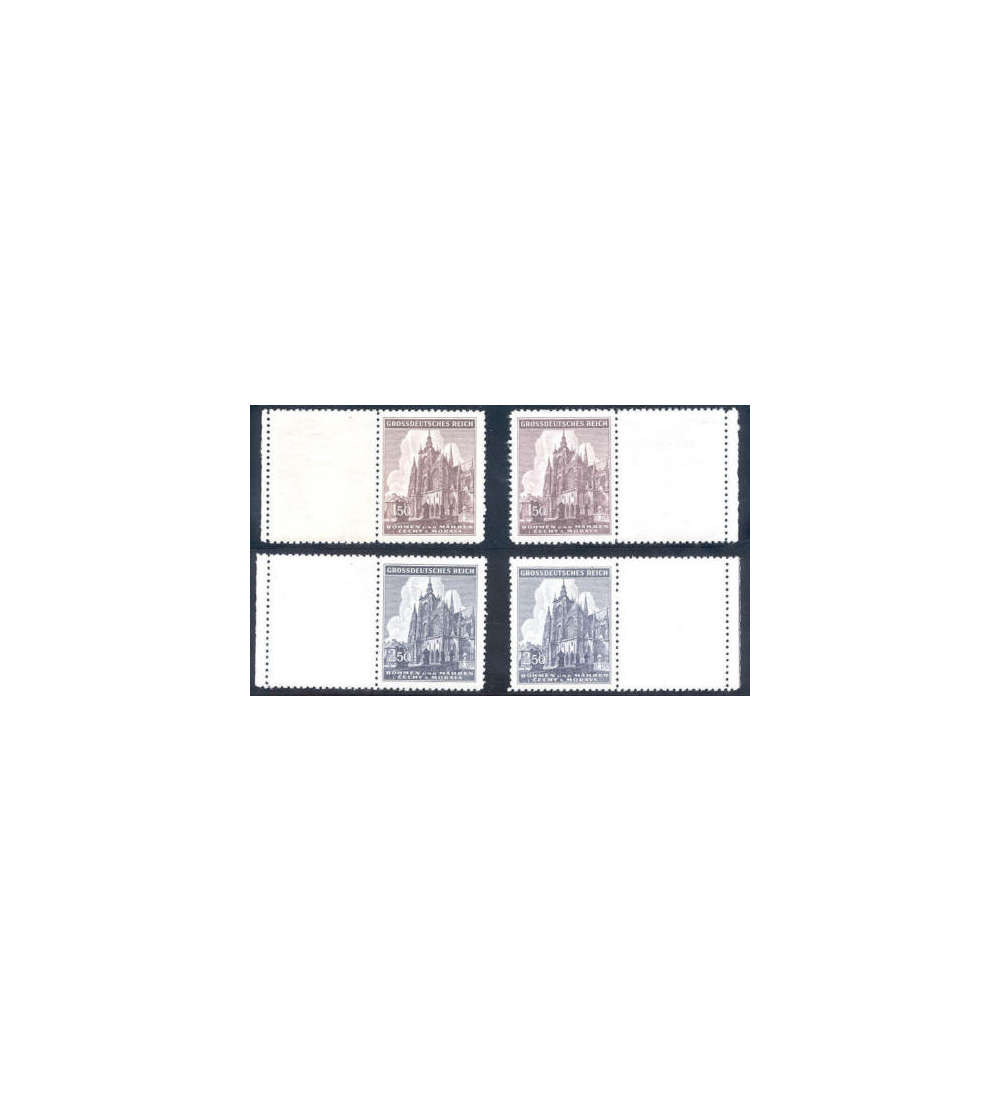 Bhmen + Mhren Nr. 140-141 Leerfeld je links + rechts **