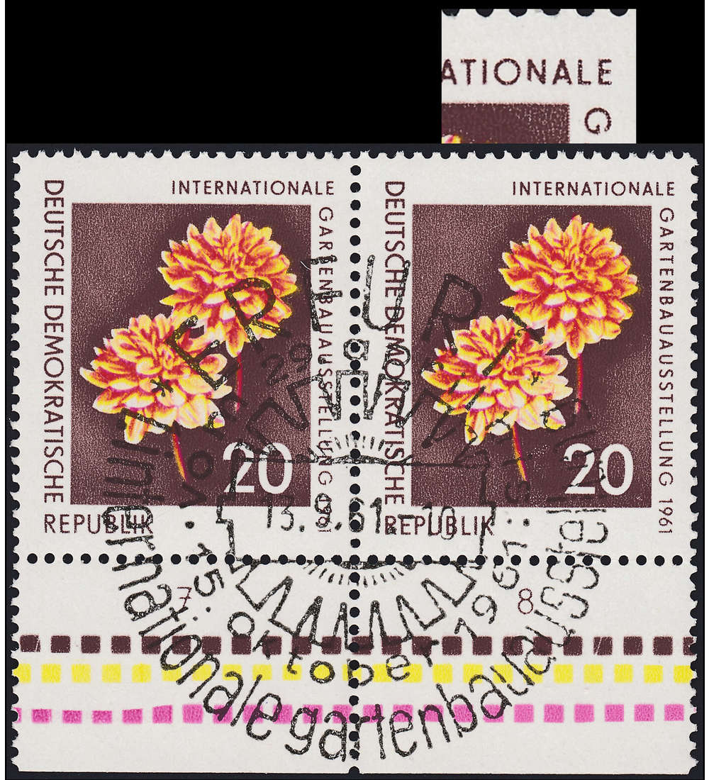 DDR Nr. 855 I gestempelt Plattenfehler