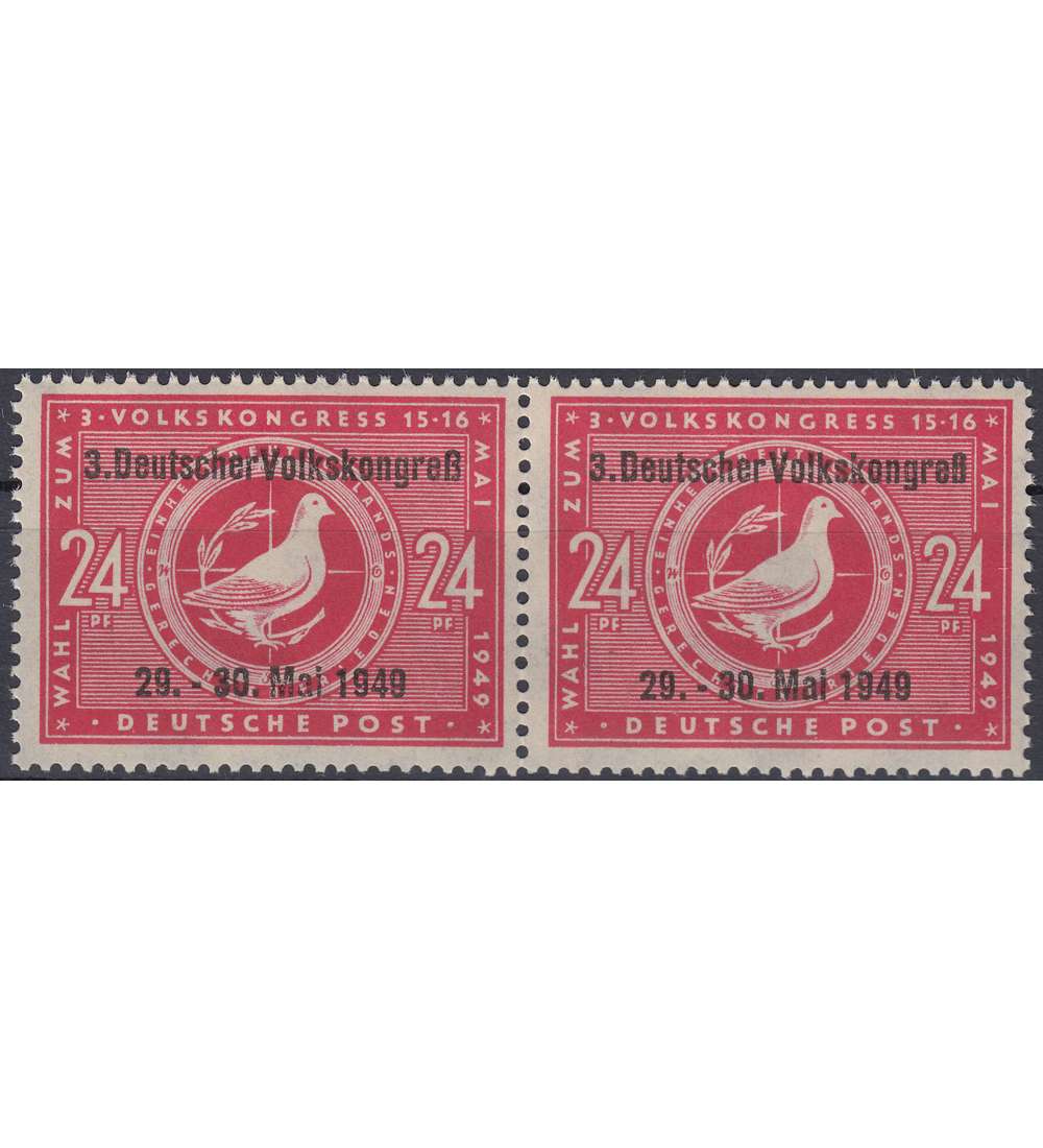 SBZ Nr. 233I+II postfrisch     als waagrerechtes Paar